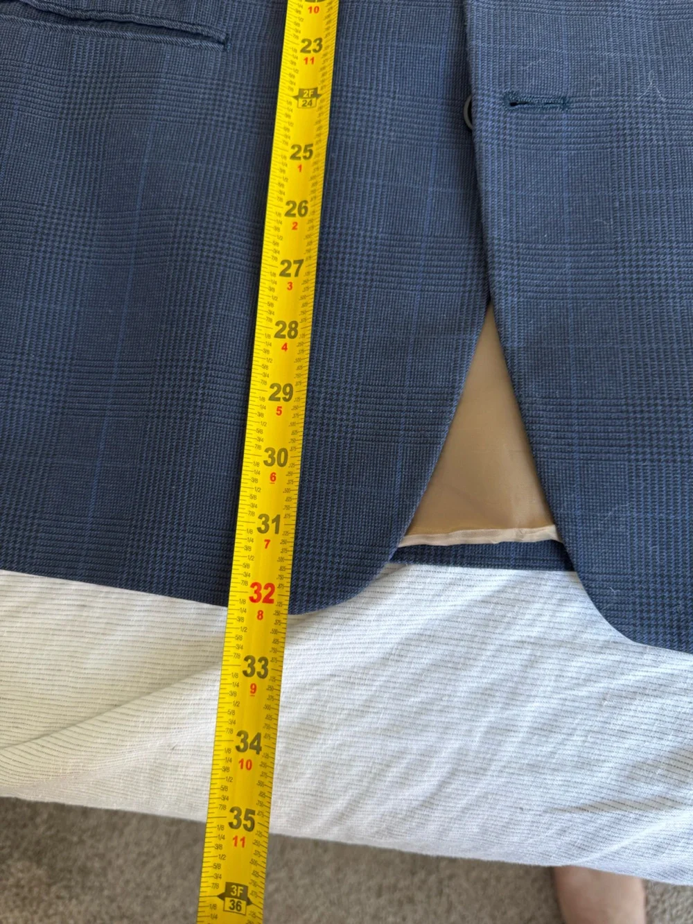 Izod Men's Blue Windowpane Sport Coat